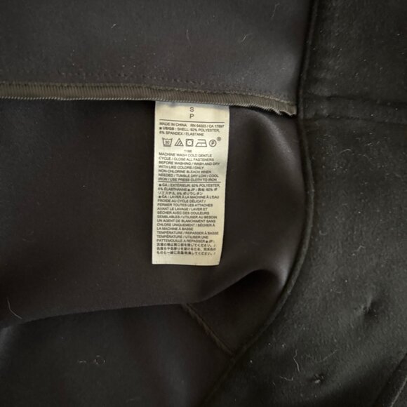 Banana Republic Factory Vegan Suede Chore Jacket Women's Small Black - Picture 6 of 8